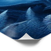 青い霞の暗い森の鹿 ポスター (コーナー)