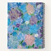 青い霞ノートブパーソナライズされたック ノートブック (裏面)