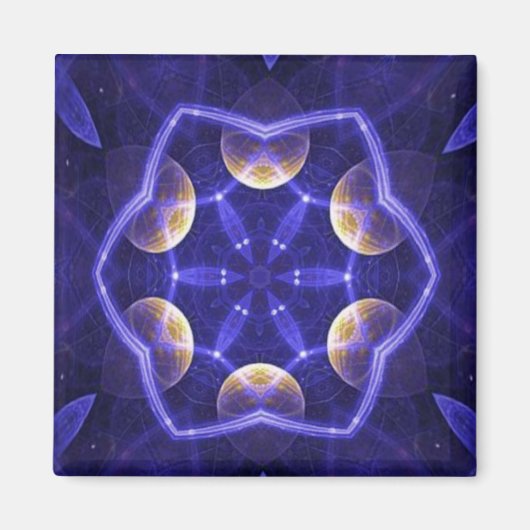 青い霞 マグネット (正面)