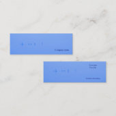 青い霧 スキニー名刺 (正面/裏面)