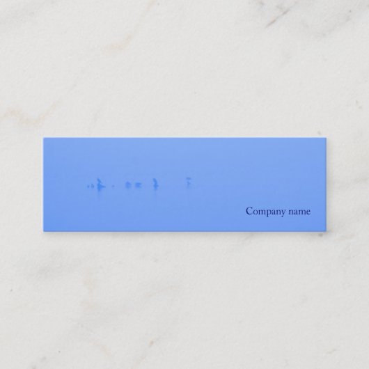 青い霧 スキニー名刺 (正面)