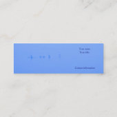 青い霧 スキニー名刺 (裏面)