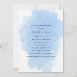 青い霧 |リハーサルディナー招待状 招待状