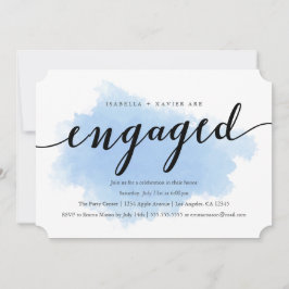 青い霧 |婚約パーティ招待状 招待状