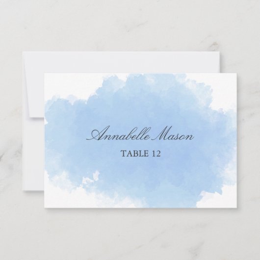 青い霧 |座席表 招待状 (正面)