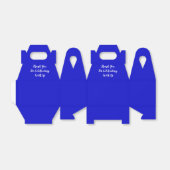 青い青い厚紙 フェイバーボックス (折り畳みなし)