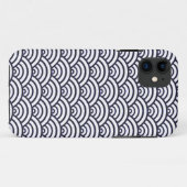 青い青海波の海 Case-Mate iPhoneケース (裏面(横))