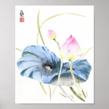青い静寂の蓮