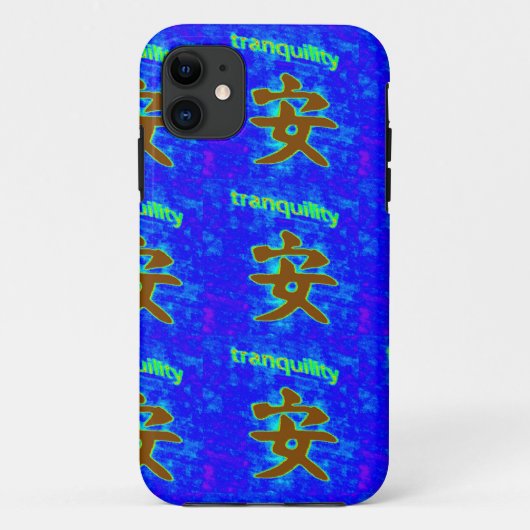 青い静穏のケース Case-Mate iPhoneケース (裏面)