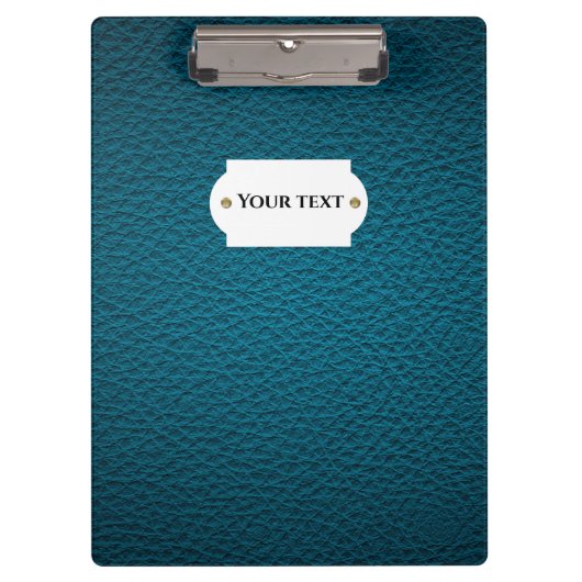 青い革のクリップボード クリップボード (正面)