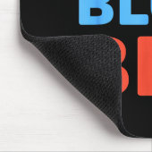 青い靴下のベッドの面白いミーム マウスパッド (コーナー)