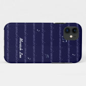 青い音パーソナライズされた Case-Mate iPhoneケース (裏面(横))