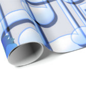 青い音楽は青のバラの包装紙に注意します ラッピングペーパー (ロールコーナー)