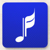 青い音楽ノート コースター (正面)