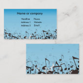 青い音楽 名刺 (正面/裏面)