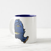 青い頭部 ツートーンマグカップ (正面左)