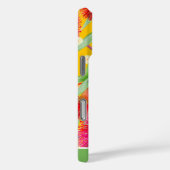 青い顔の虹色パターン Case-Mate iPhoneケース (裏面 / 右)