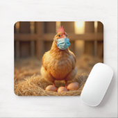 青い顔 マウスパッド (マウス)