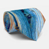 青い風化した納屋の板 ネクタイ (ロール)