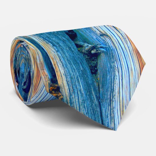 青い風化した納屋の板 ネクタイ (ロール)