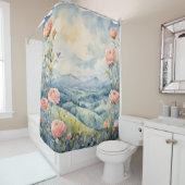 青い風景 シャワーカーテン (インサイチュ)
