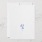 青い風船の招待状 招待状 (裏面)