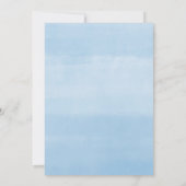 青い風船の男の赤ちゃんを希望 招待状 (裏面)