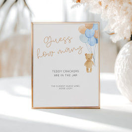 青い風船は何個か推測する ポスター