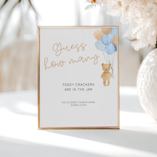 青い風船は何個か推測する ポスター