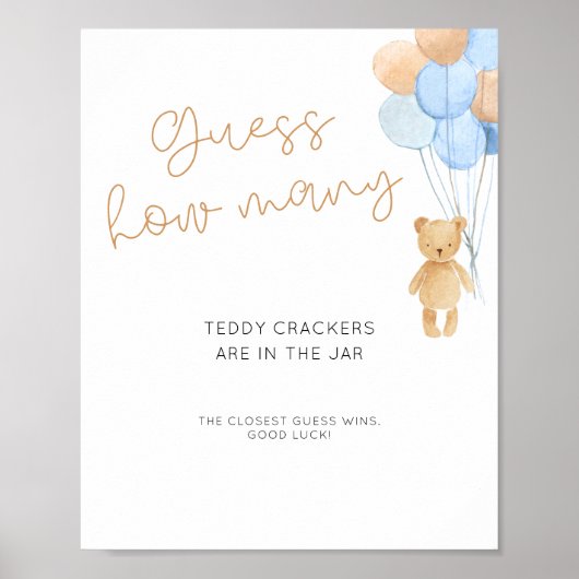 青い風船は何個か推測する ポスター (正面)