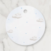 青い風船を持つテディベア フェイバータグ (裏面)