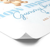 青い風船瓶に入っているグミベアの数 ポスター (角)