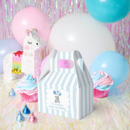 青い風船 テディベア 誕生日 フェイバーボックス
