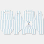 青い風船 テディベア 誕生日 フェイバーボックス (見開き)