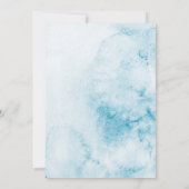 青い風船 男の子ベイビーシャワー 招待状 (裏面)