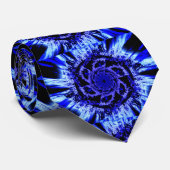 青い風車のタイの陰 ネクタイ (ロール)