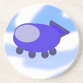 青い飛んでいる宇宙船 コースター