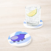 青い飛んでいる宇宙船 コースター (側面)