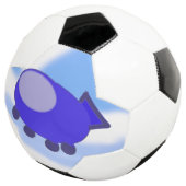 青い飛んでいる宇宙船 サッカーボール (3/4)