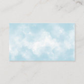 青い飛行機のクマおむつラッフルエンクロージャカード エンクロージャーカード (裏面)