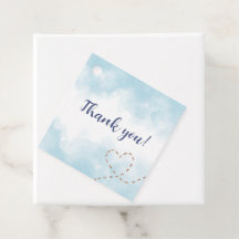 青い飛行機のクマ – 赤ちゃんシャワー