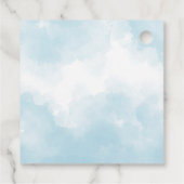 青い飛行機のクマ – 赤ちゃんシャワー フェイバータグ (裏面)