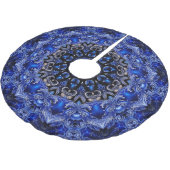 青い飾りツリースカート ブラッシュドポリエステルツリースカート (アングル)