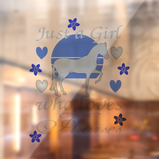 青い馬が大好きな女の子 ウィンドウサイン (シート2)