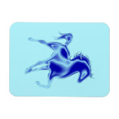 青い馬のマグネットカスタムの色 マグネット (横)