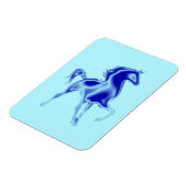 青い馬のマグネットカスタムの色 マグネット (左側)