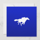 青い馬のレース 招待状 (裏面)