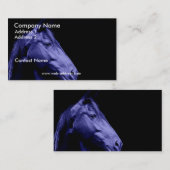 青い馬の名刺 名刺 (正面/裏面)