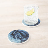 青い馬の油絵 コースター (側面)