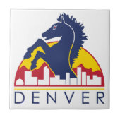 青い馬デンバー タイル (正面)